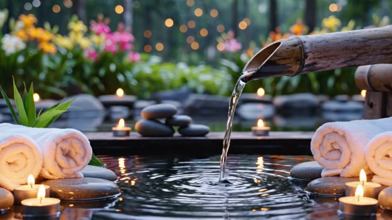 Relaxing Music with Flowing Water Sounds 🌿 Deep Calm & Sleep