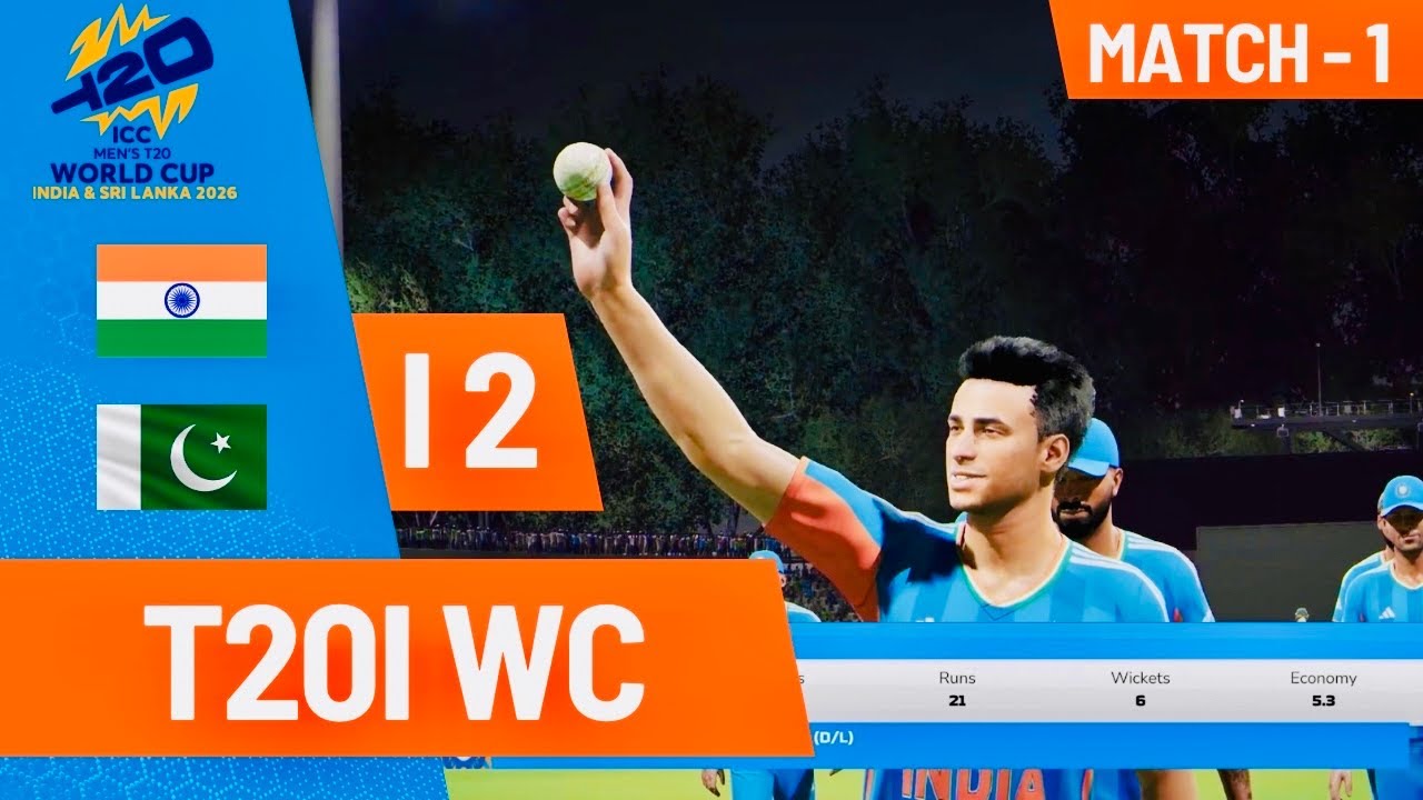 Abhishek hits the fifer 🔥| T20 World Cup 🏆 | India vs Pakistan | Cricket 26