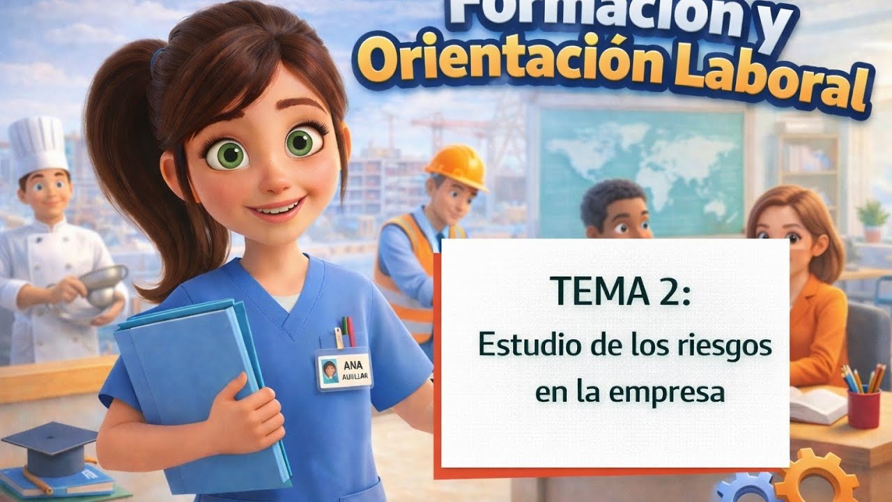 FOL TEMA 2: Estudios de los riesgos en la empresa #tcae #prueba #pruebaslibres #examen #fol