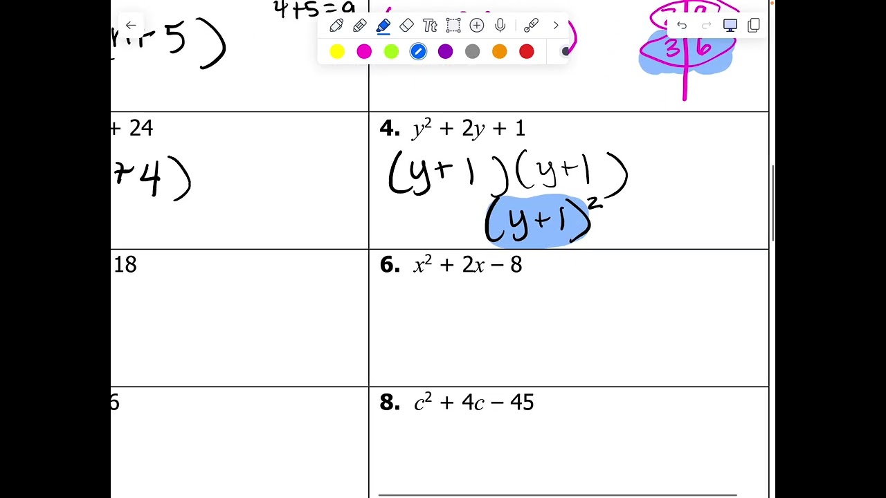 Factoring Trinomials