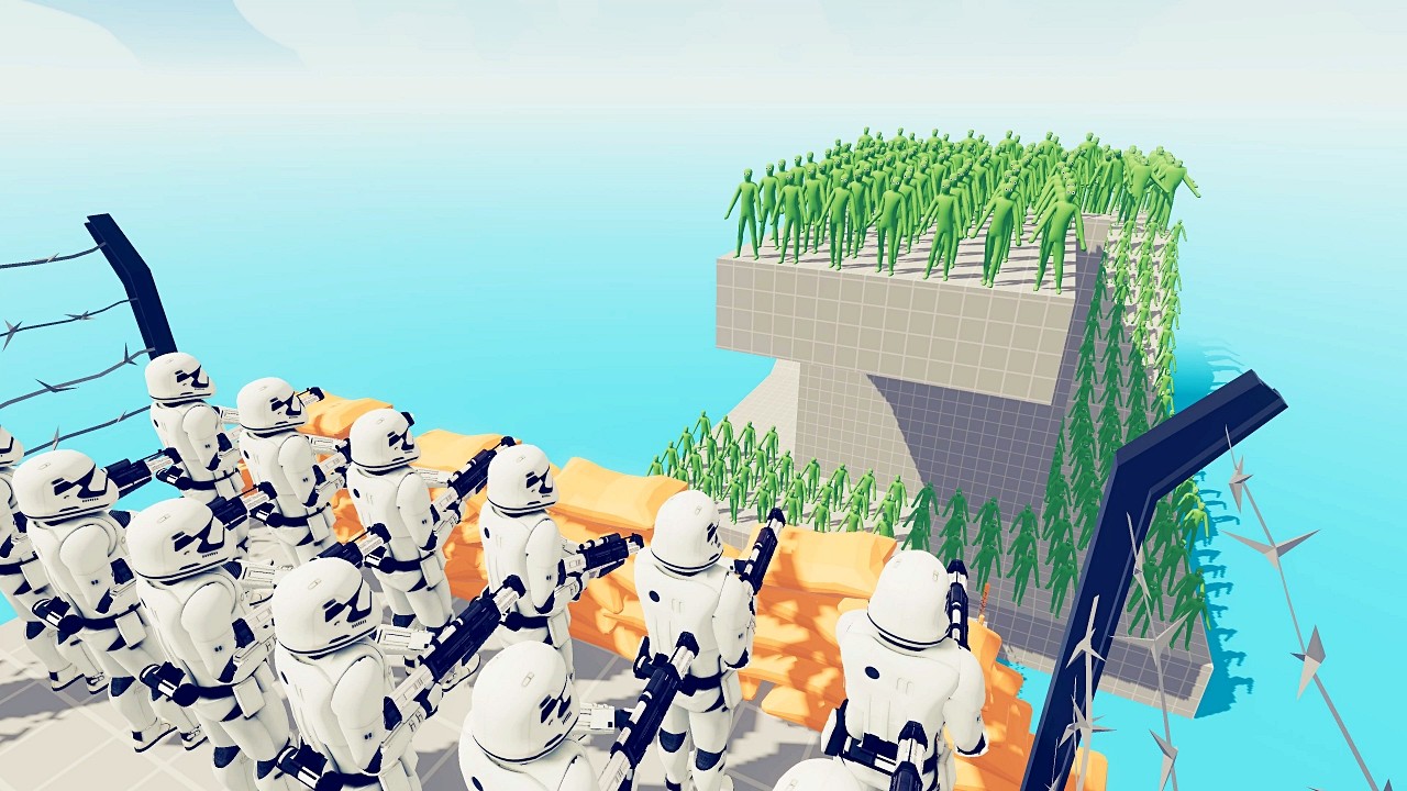 Starwars vs 200 Zombies Units - Totally Accurate Battle Simulator TABS