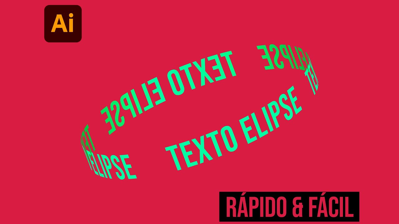 TEXTO ELIPSE / CILINDRO Rápido e Fácil [ ILLUSTRATOR ]