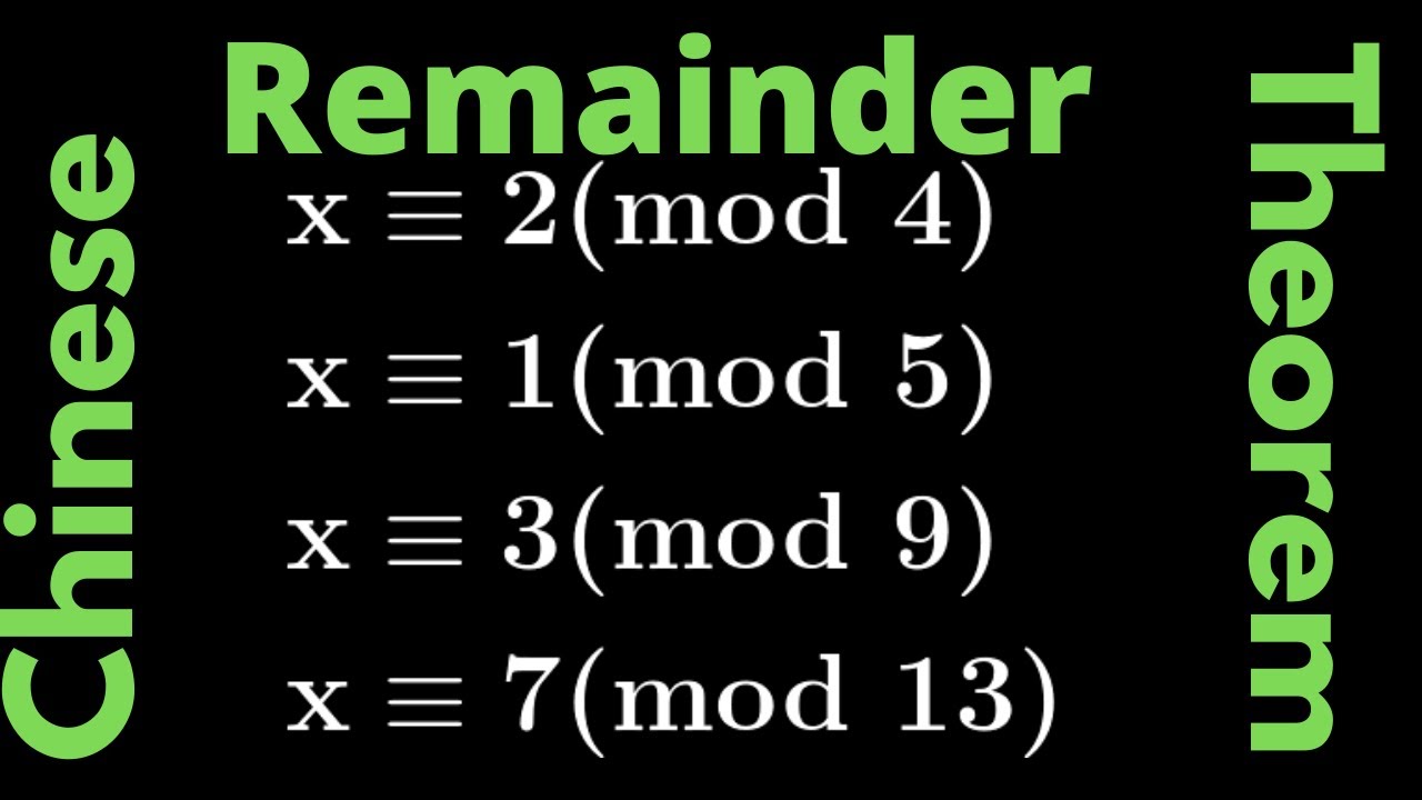 Number Theory | Chinese Remainder Theorem: Example 3