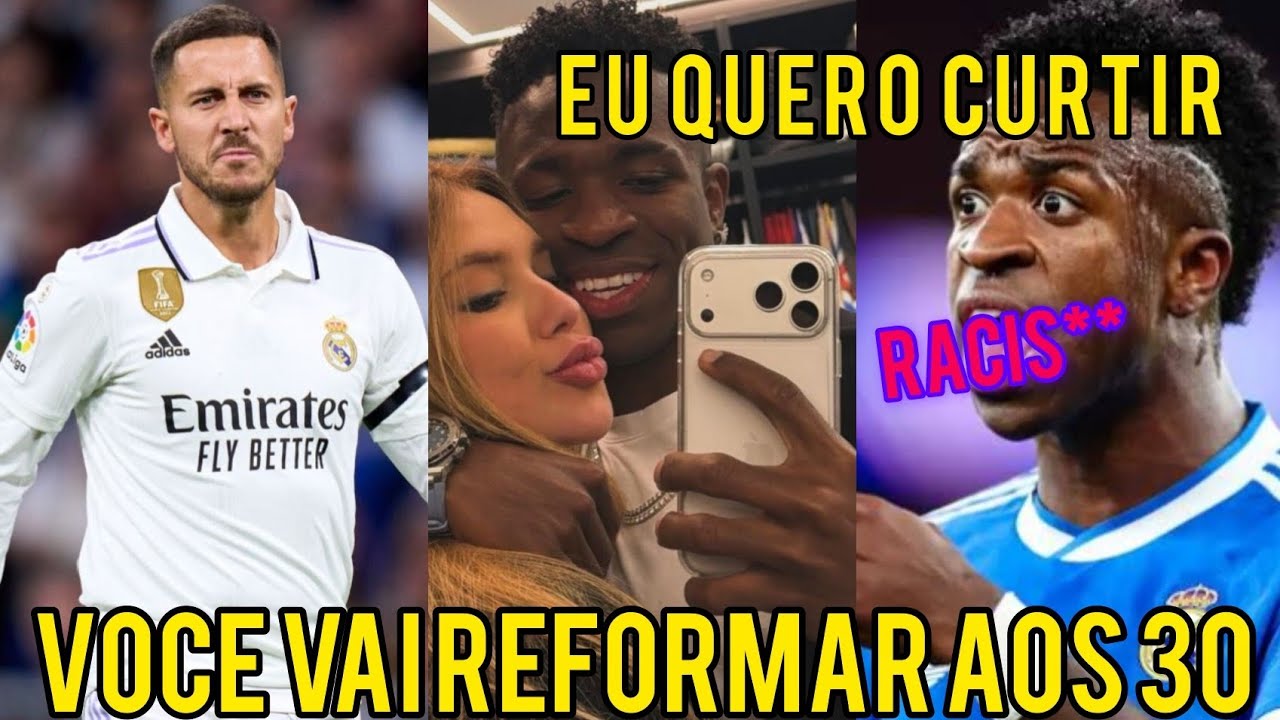 “HAZARD CHOCA FÃS AO FALAR DE VINÍCIUS JR: ‘ELE PODE PARAR ANTES DOS 30’ 😱⚽”