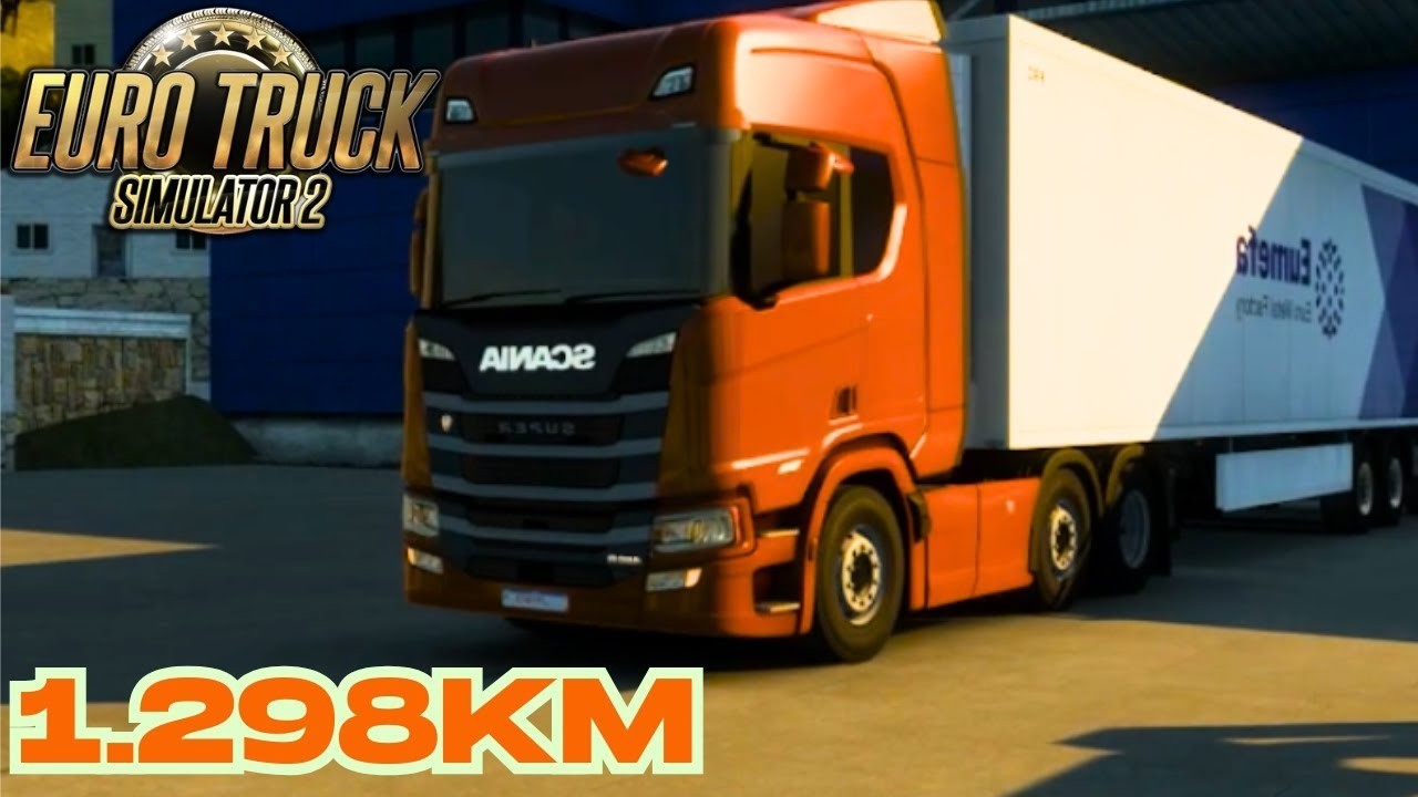 🔴ETS2   QUASE DEU RUIM, SOFRI ACIDENTE E DORMI NO VOLANTE EM VIAGEM LONGA   EURO TRUCK SIMULATOR 2