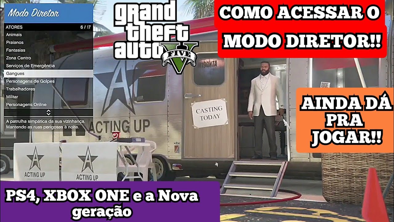 COMO ATIVAR O MODO DIRETOR NO GTA 5!! Rockstar não removeu!! Explico Tudo nesse Video!!
