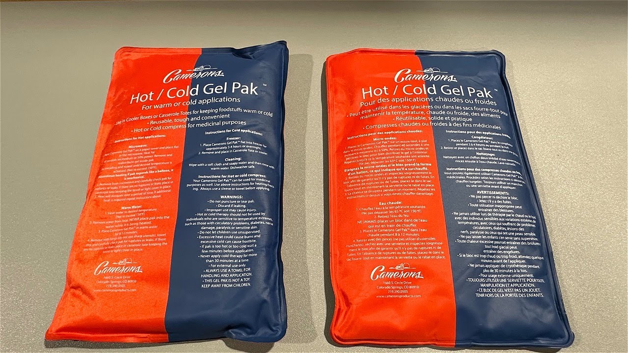 Hot or Cold Gel Packs - Keep Food at Desired Temperature