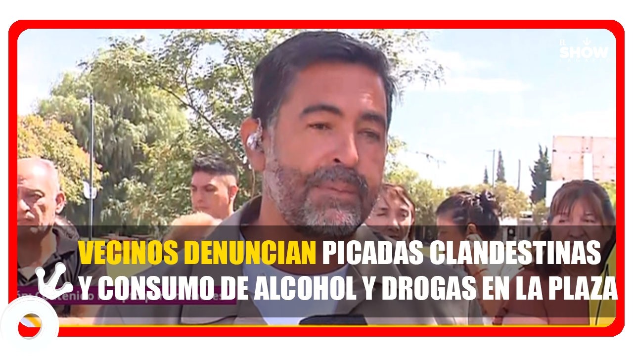 Vecinos denuncian picadas clandestinas y consumo de alcohol y drogas en la plaza
