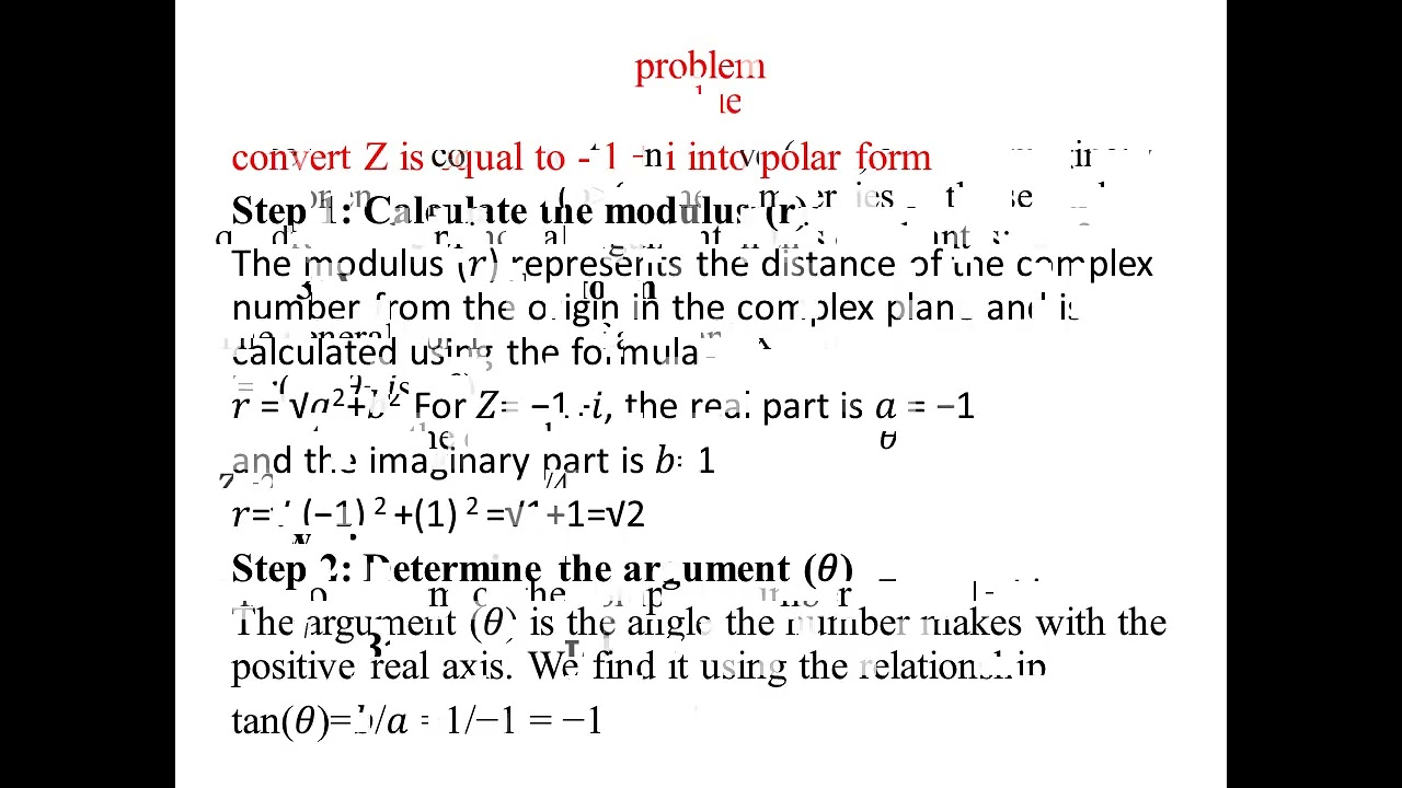 problems based on geometric representation on complex number