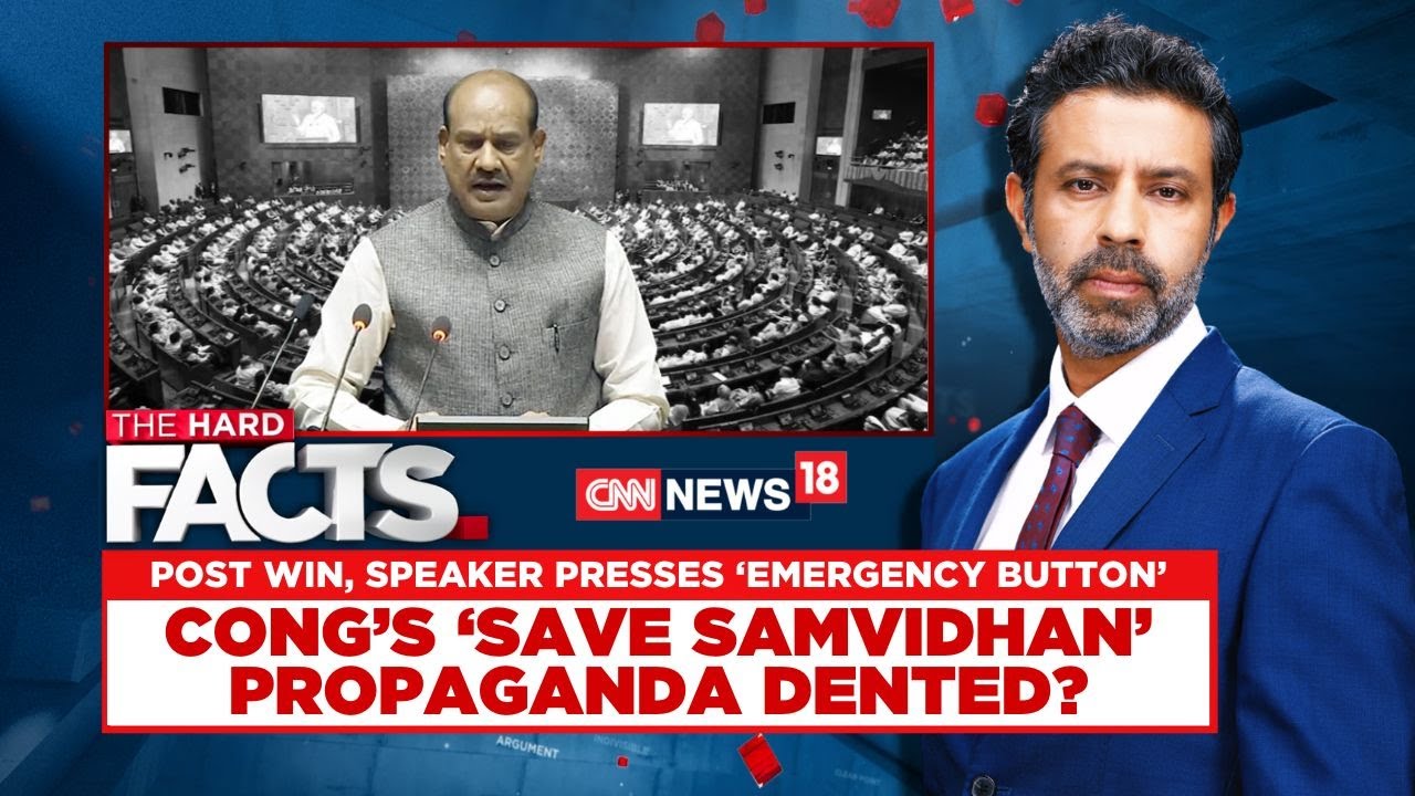 Post Win, Speaker Presses 'Emergency Button' Cong's 'Save Samvidhan' Propaganda Dented? Live | N18L