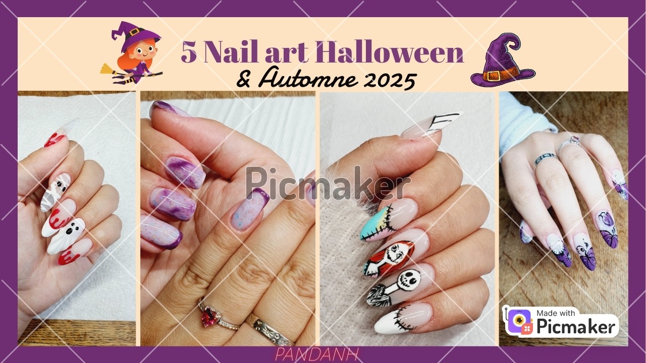 NAIL ART : 5 manucures & pédicures AUTOMNE & HALLOWEEN 2025 👻!