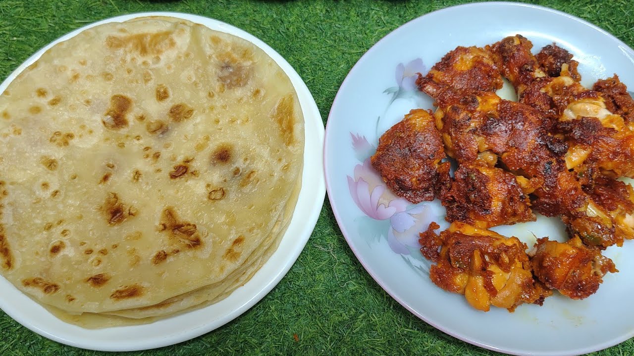 चिकन टिक्का और पराठा बनाने की आसान तरीका | Chicken tikka and paratha | Nagma naaz cooking is live