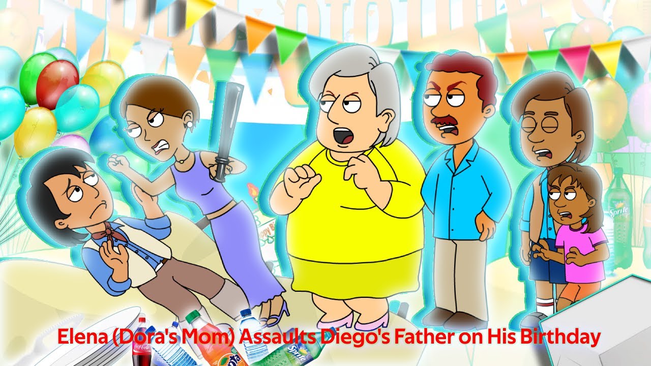 Elena (Dora's Mom) Assaults Diego's Father on His Birthday | Arrested