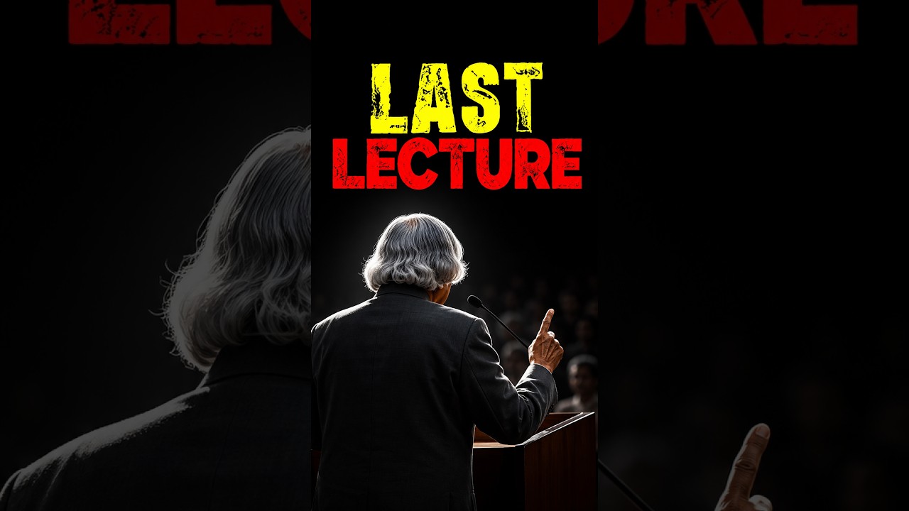 Dr. APJ Abdul Kalam&rsquo;s Last Lecture, What Happened That Day? #drapjabdulkalam #emotionalstory #shorts