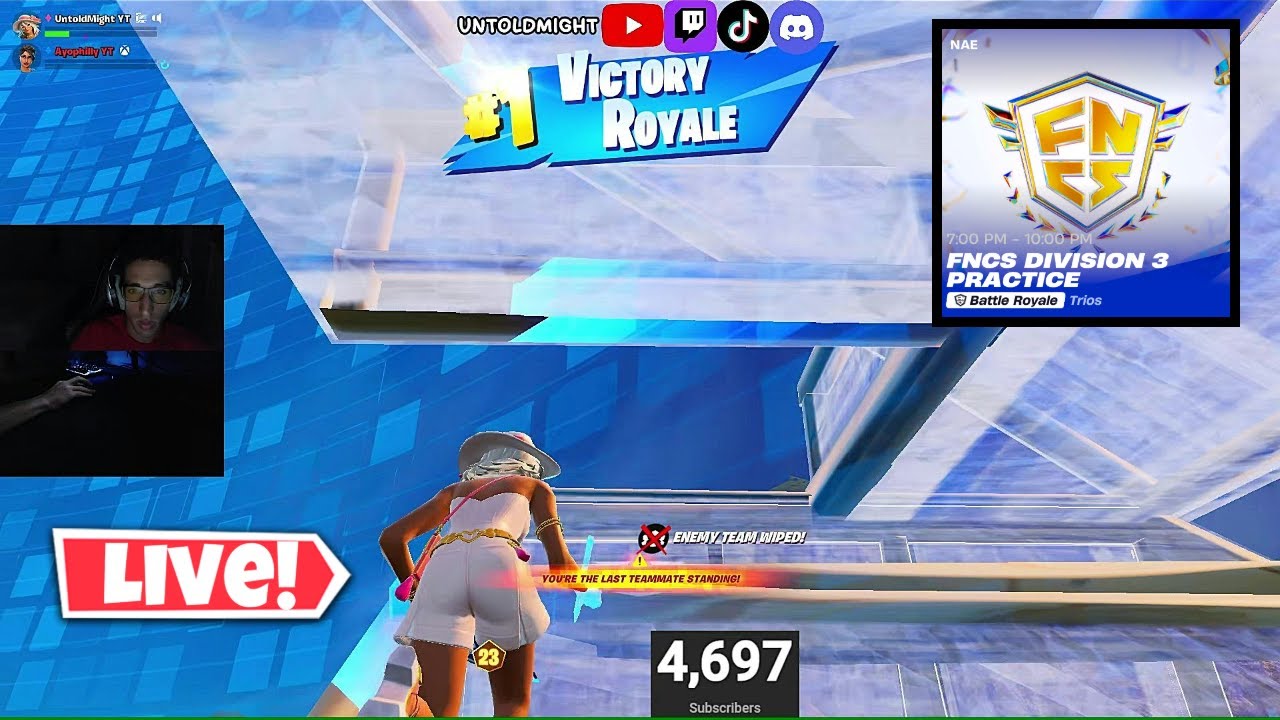 📢 ATTENTION: Your Favorite Criminally Underrated YouTuber Is Live Playing FNCS & Games with Viewers