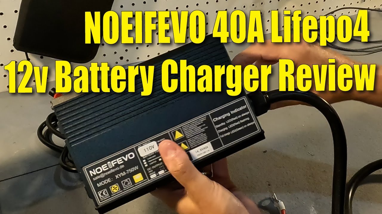 NOEIFEVO 40A Lifepo4 12v Battery Charger.