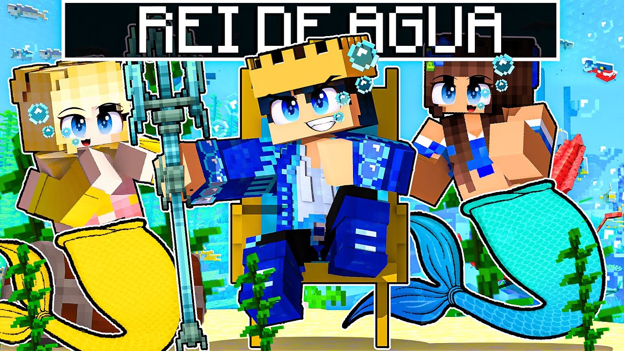 STHAN VIROU o REI de ÁGUA no Minecraft!