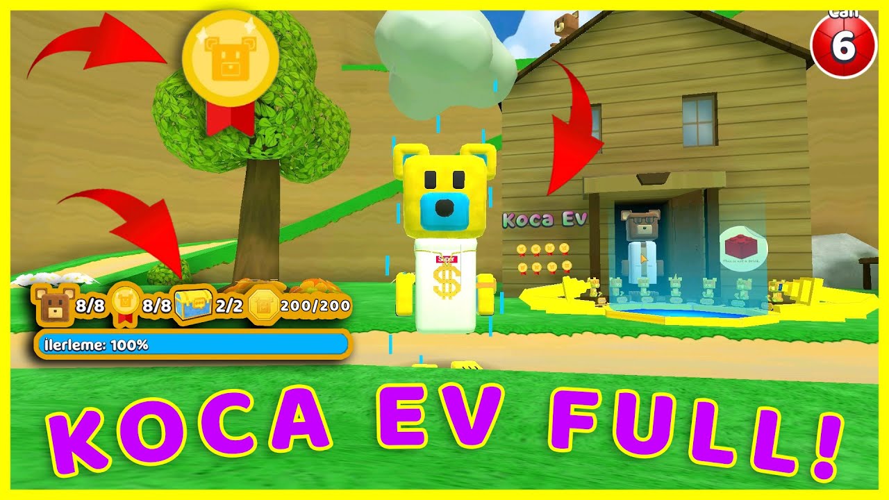 SUPER BEAR ADVENTURE NASIL OYNANIR? ALTIN AYILAR, SANDIKLAR, GİZLİ ÇIKARTMALAR TAM ÇÖZÜM KOCA EV