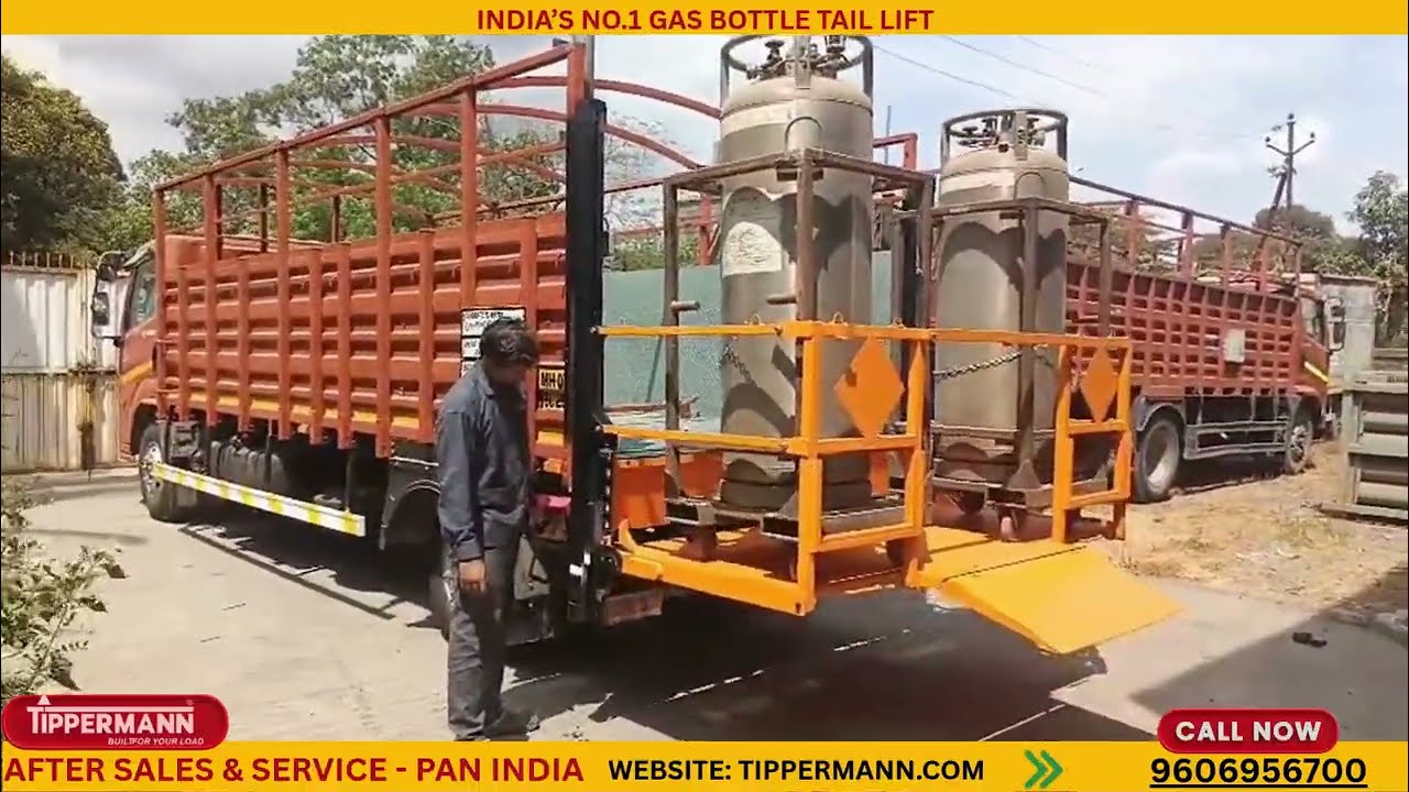 Gas Bottle Tail Lift for Big Vehicles | Heavy Duty Cylinder Handling