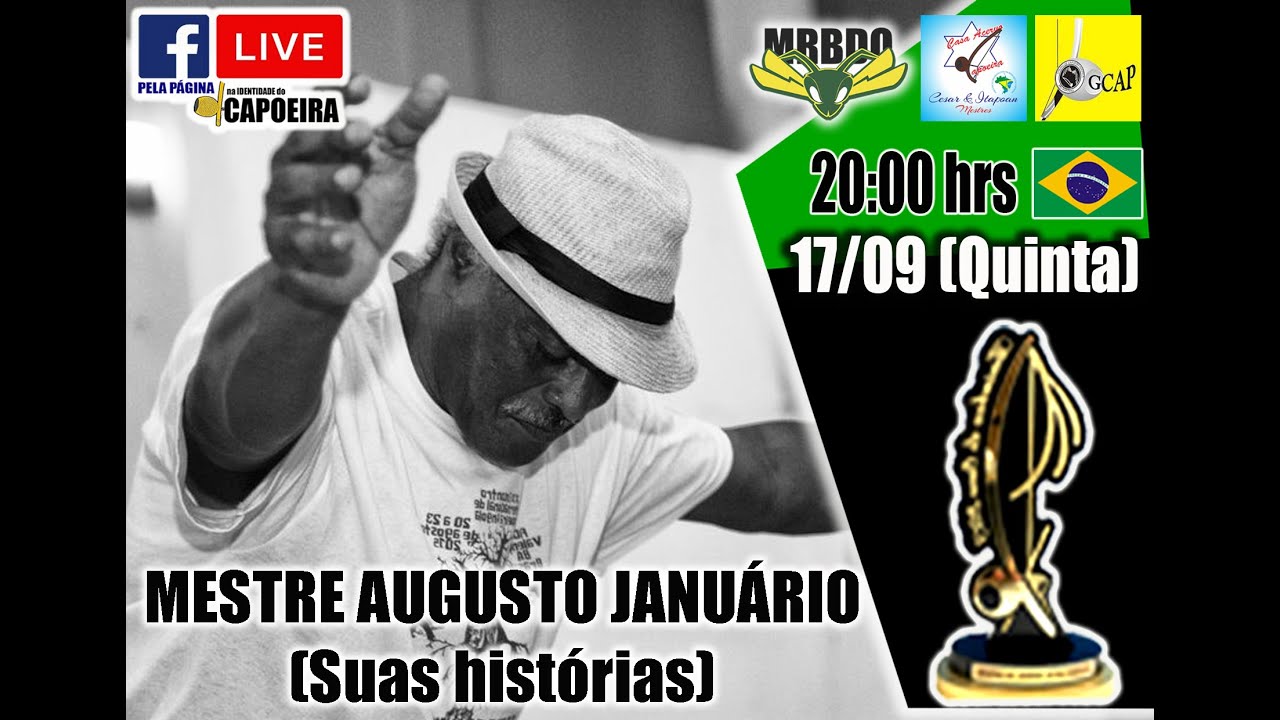 129ª LIVE NA IDENTIDADE DO CAPOEIRA - MESTRE AUGUSTO JANUÁRIO