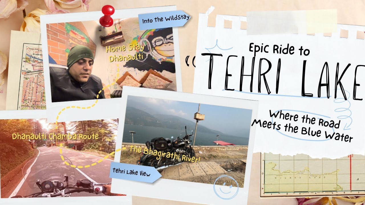 Epic Bike Ride to Tehri Lake | Exploring Dhanaulti, Chamba & The Bhagirathi River!