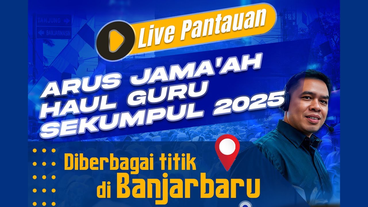 [LIVE] Pantauan Arus Jemaah Haul Guru Sekumpul 2025 di Berbagai titik di Banjarbaru