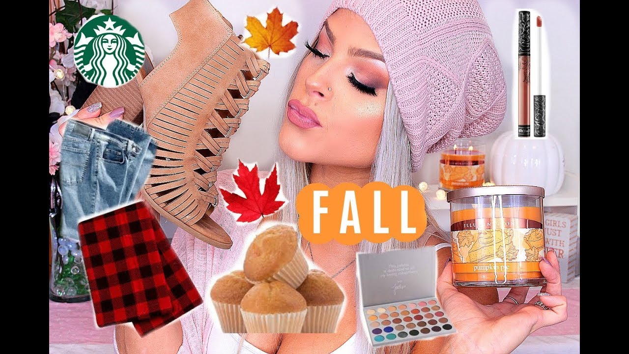 FALL Must Haves! 2017 | Clothes, Makeup, & Food ! | Valerie Pac