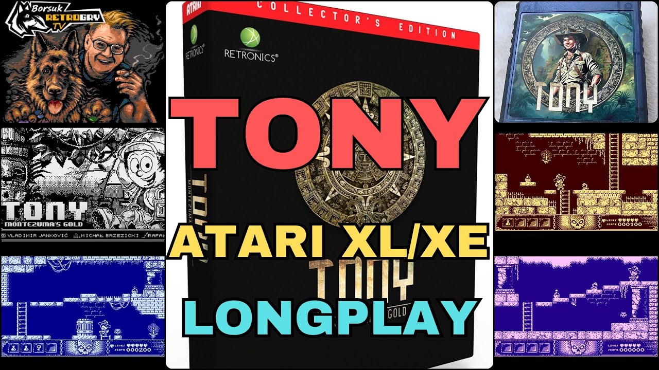 Borsuk Retro Gry TV: ATARI XL/XE - TONY MONTEZUMA'S GOLD (2024) Longplay 1CC