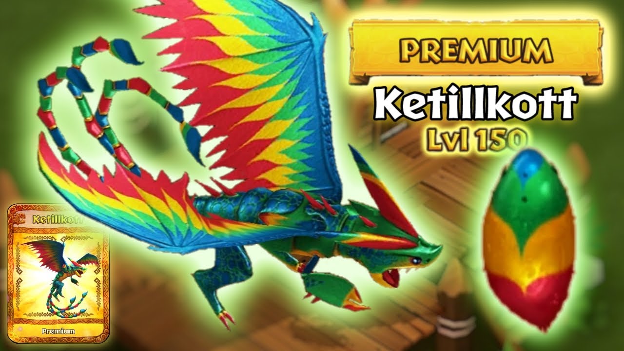 Ketillkott (New Premium Triple Stryke) Max Level 150 Titan Mode | Dragons: Rise of Berk