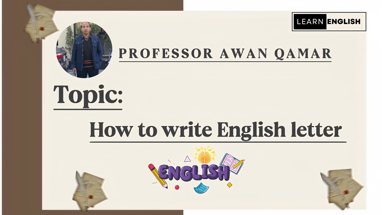 How to write English letter in board exams tips by Professor Awan Qamar | English writing 