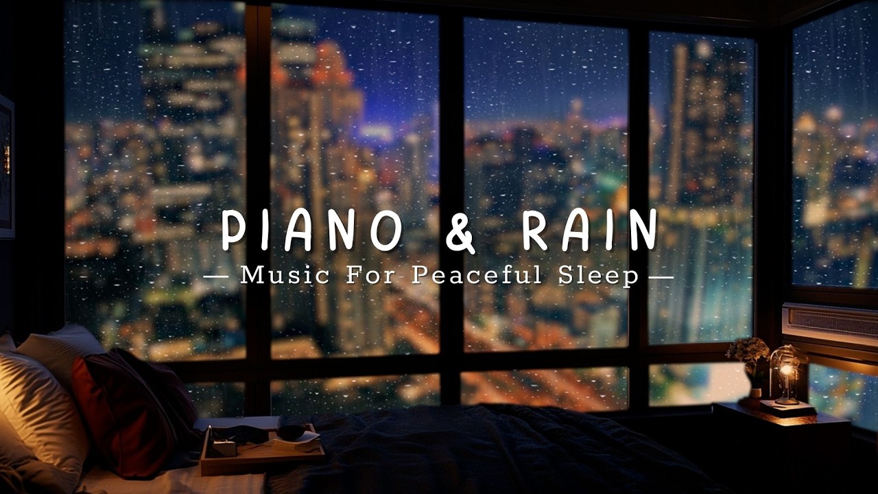 Rainy Night Sleep Music 🌧️ Peaceful Piano for Insomnia, Stress Relief & Deep Rest