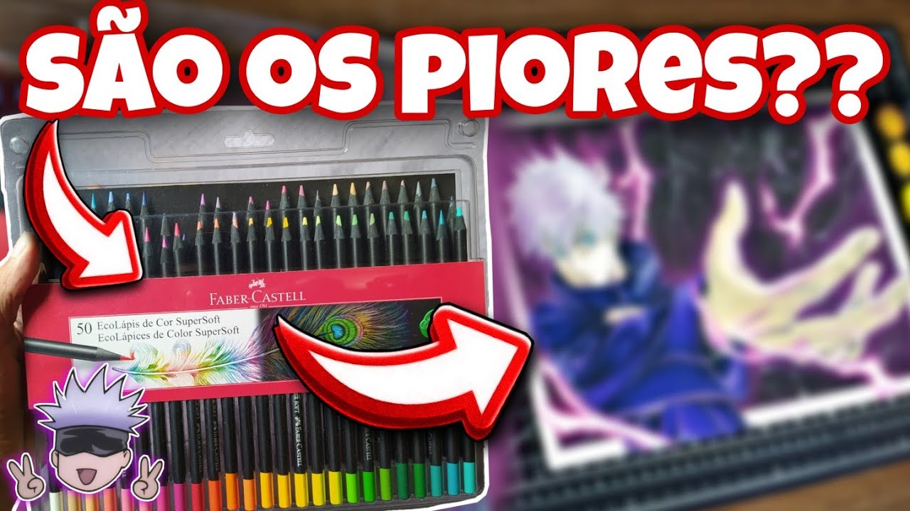 Será?? Faber Castell Super Soft vale a pena ainda? Review ( Drawing Satoru Gojo )