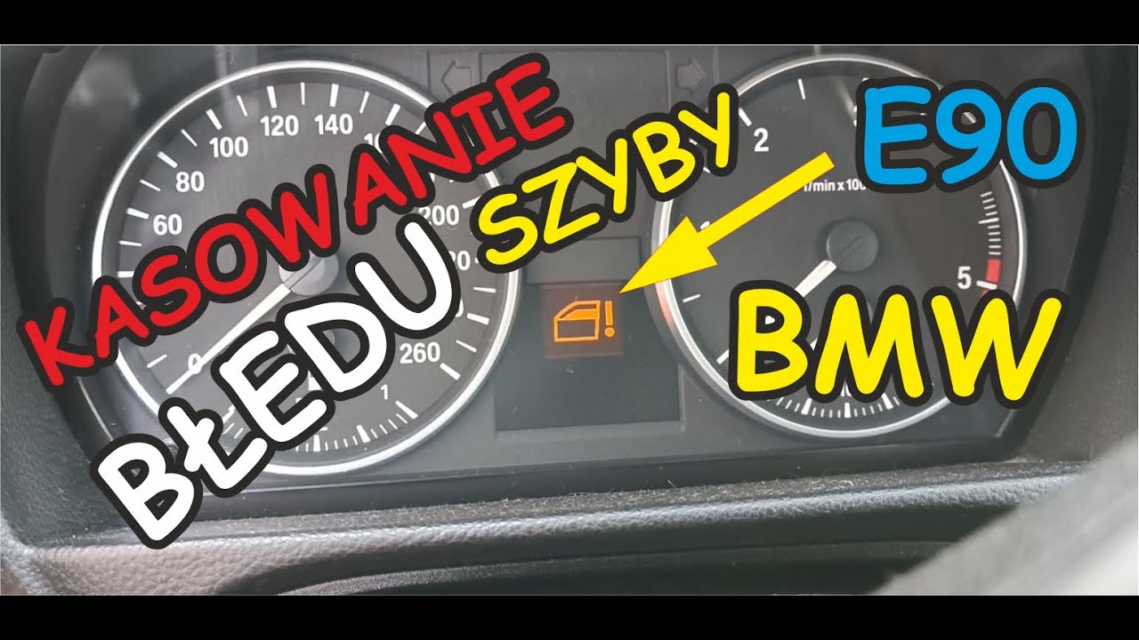 BMW kasowanie błędu Reset szyby bez programu w 30 sek reset window Anti Trap error