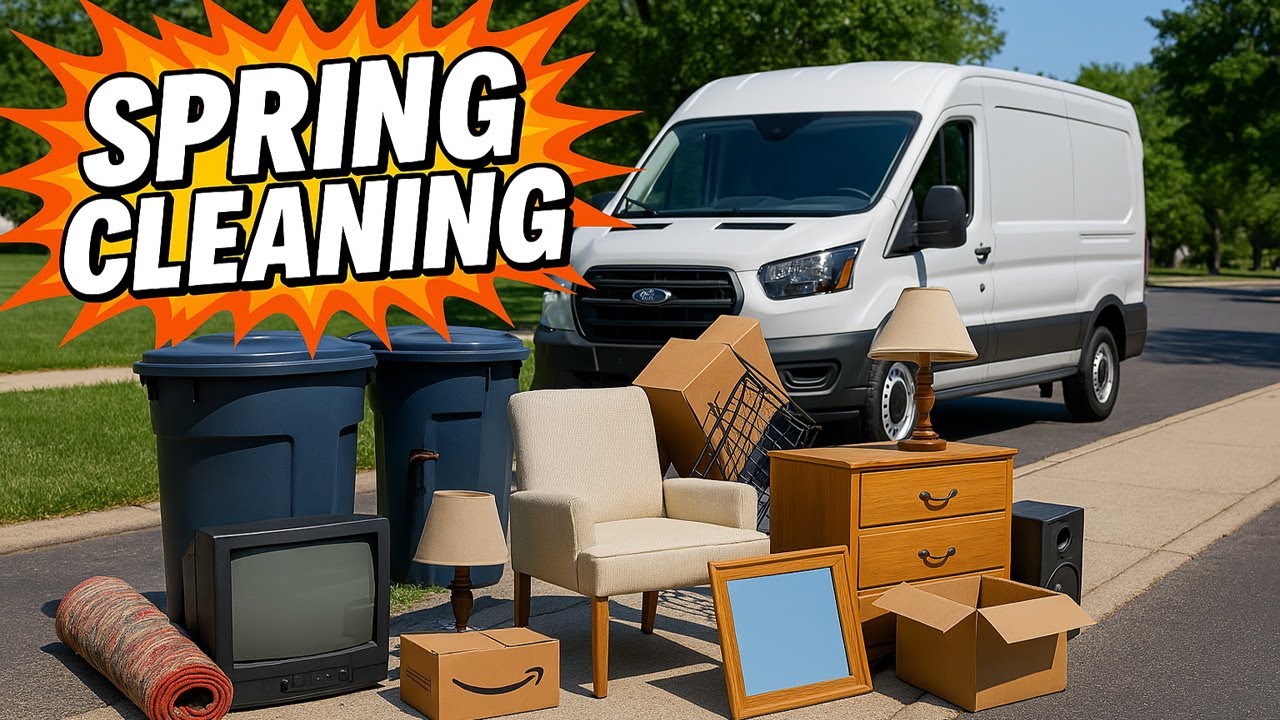 Trash Picking Rich Neighborhood DURING SPRING CLEANING! - Ep. 1067