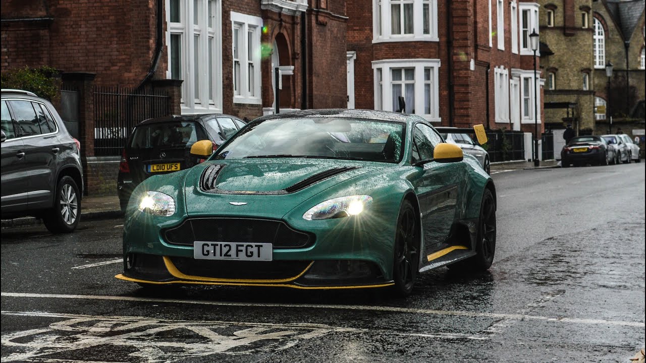 Aston Martin GT12 LOUD Revs and Accelerations in London!