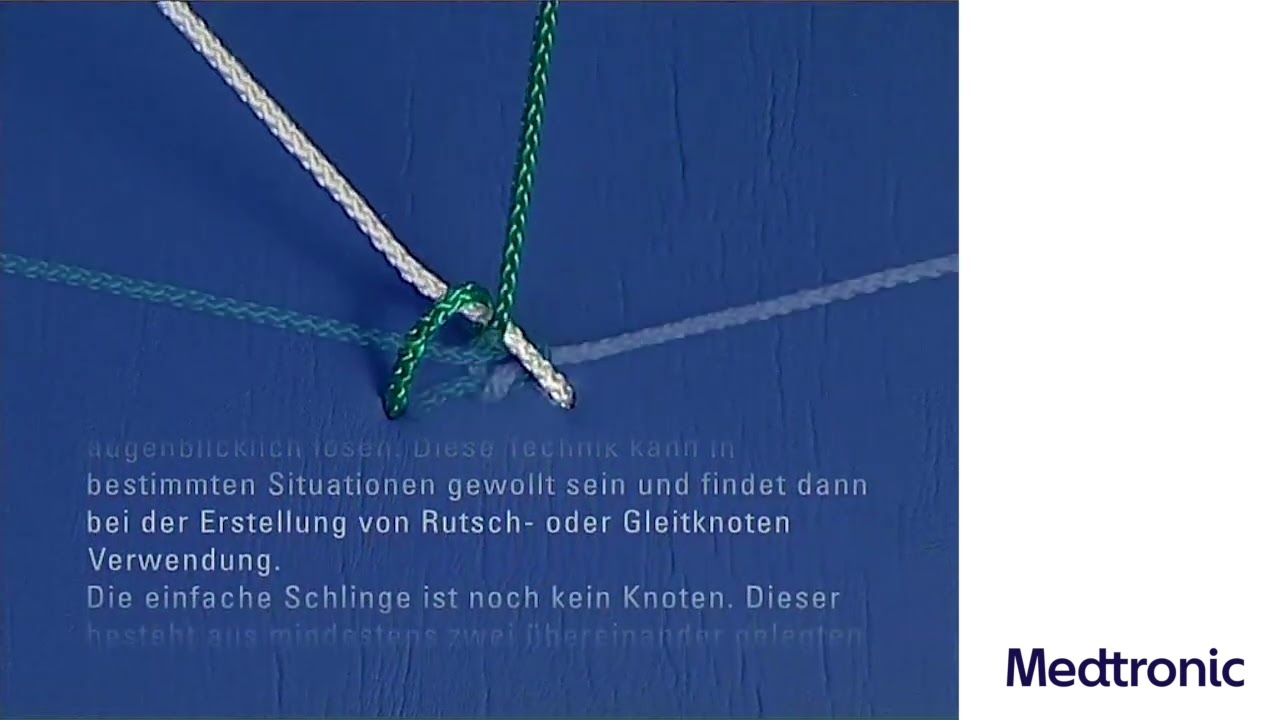 Medtronic Nahtmaterial – Knotentechnikvideo