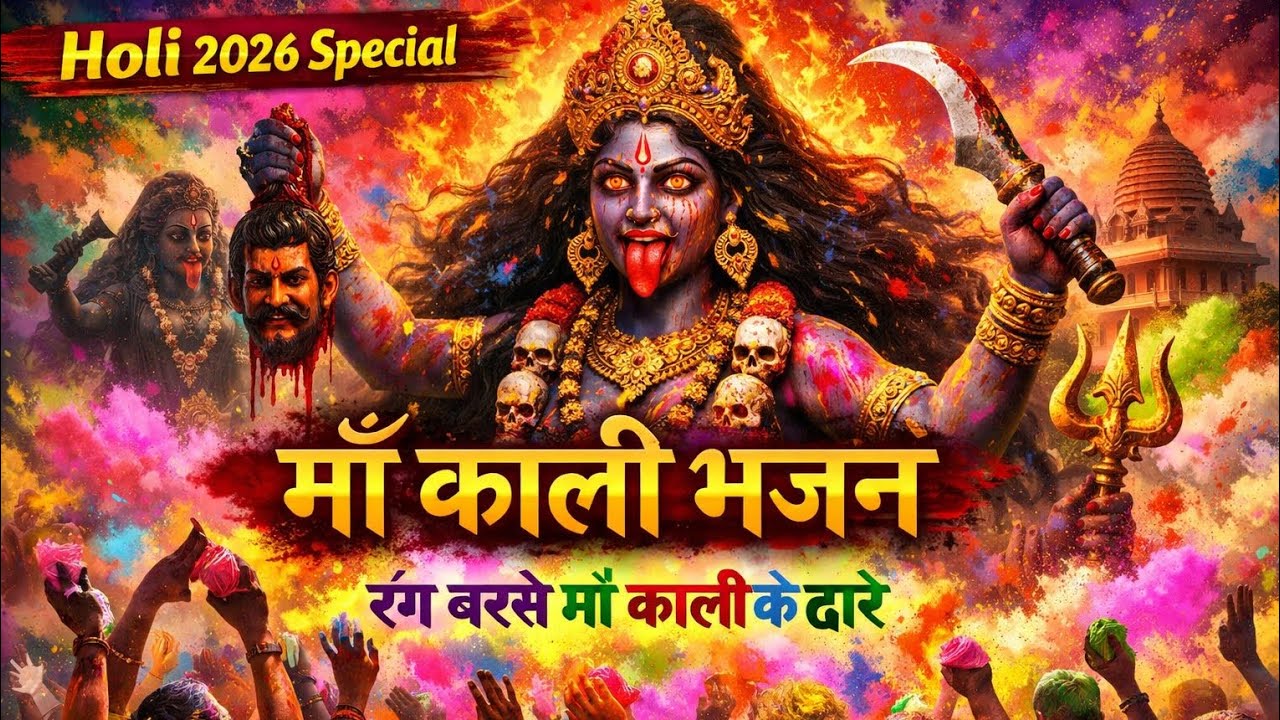 Holi 2026 Special 🔥 Maa Kali Bhajan | रंग बरसे माँ काली के द्वारे | Powerful Mahakali Song #maakali 