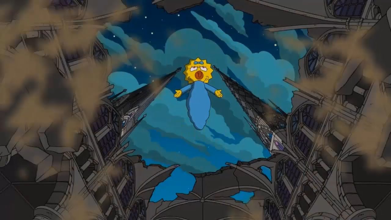 The Simpson No Zoom - Maggie turned into a ghost