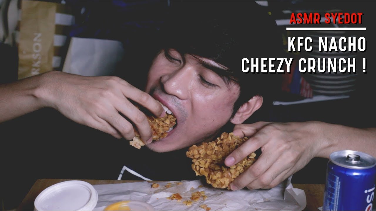 ASMR & REVIEW : KFC NACHO CHEEZY CRUNCH (EATING SOUND)