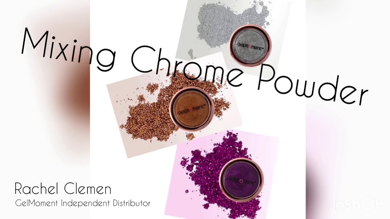 How to Mix GelMoment CHROME Powder to create a ROSE GOLD CHROME MANICURE!!