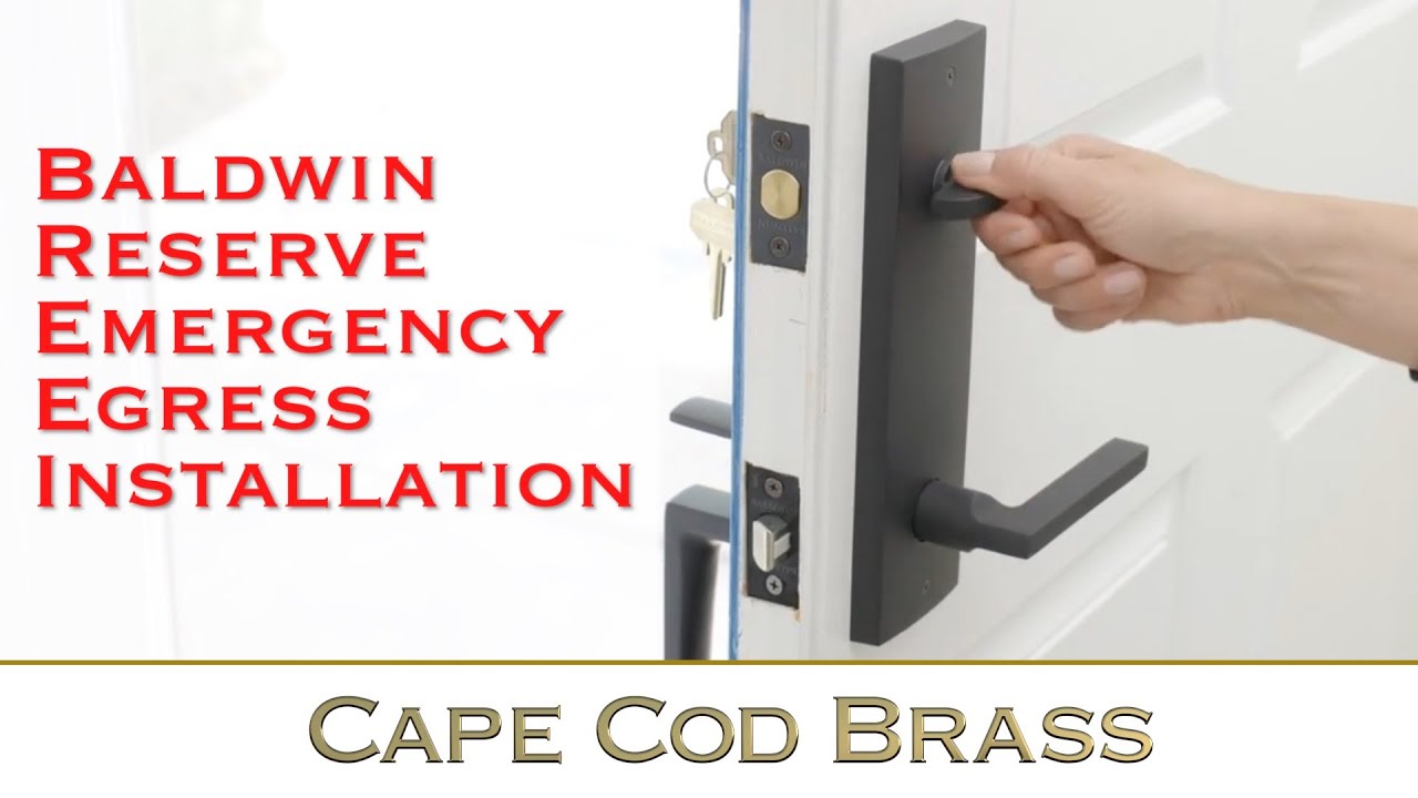 Baldwin Reserve Emergency Egress Installation
