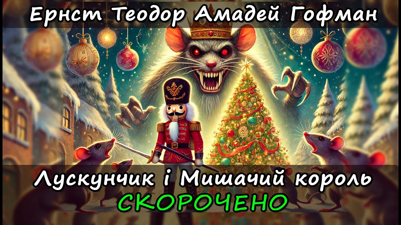Лускунчик і Мишачий король. Скорочено. Ернст Теодор Амадей Гофман. Стислий переказ українською мовою