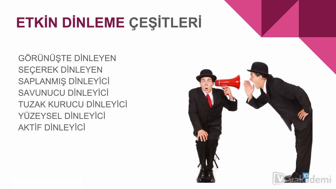 Etkili İletişim Becerileri ve Yapılan Hatalar Eğitimi - Etkin Dinleme Çeşitleri