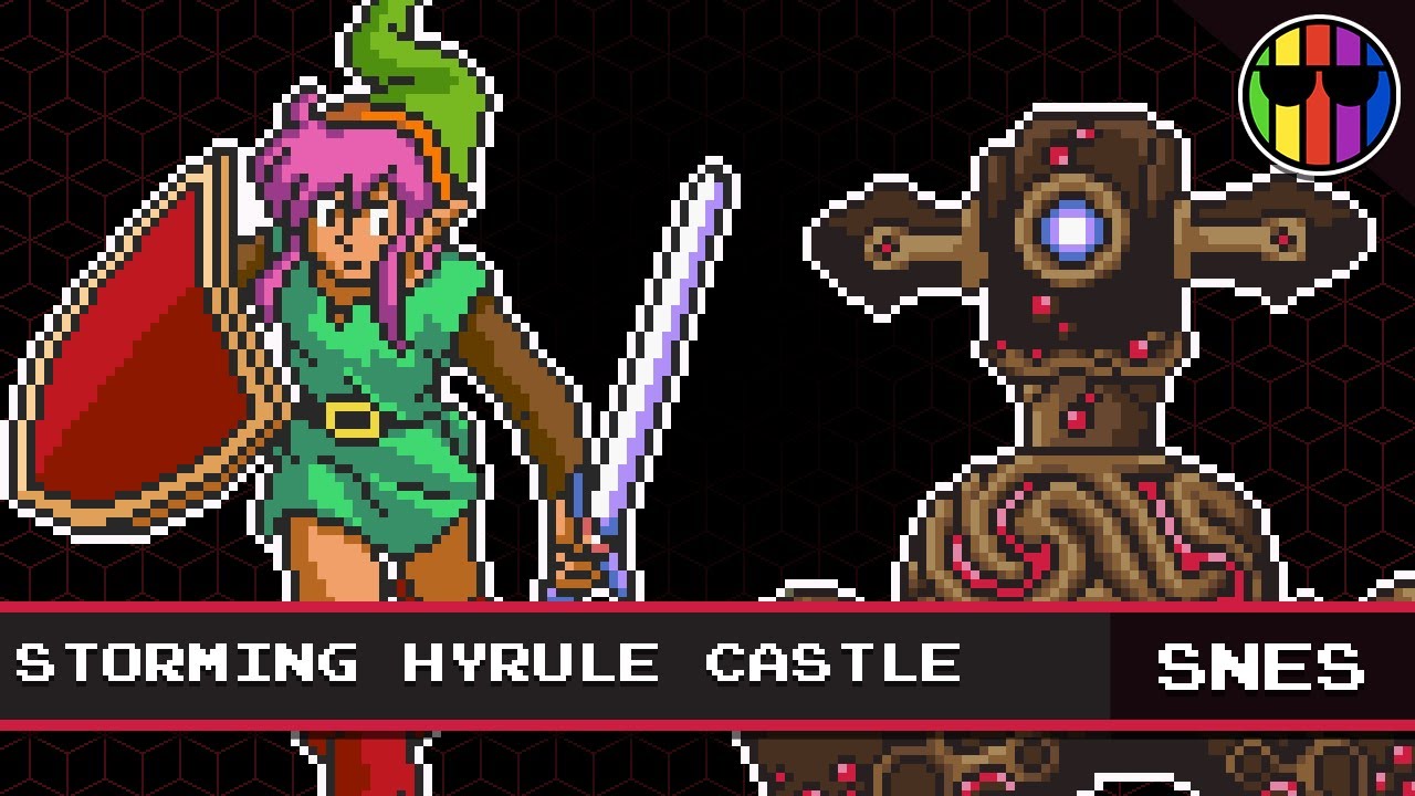 Storming Hyrule Castle SNES (A Link to the Past style) - The Legend of Zelda: Breath of the Wild
