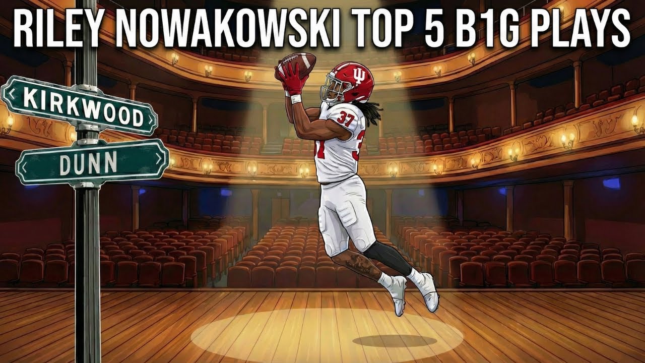 Riley Nowakowski Indiana Football Top 5 B1G Plays - 2025