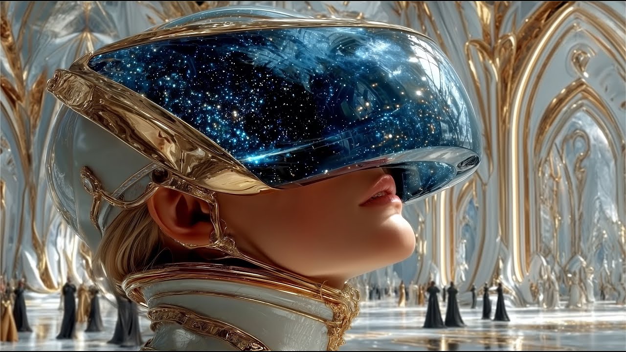 1 Hour Golden Sci-Fi Ambient  Luxury Cyberpunk Future Cities (10 Utopian Metropolises)