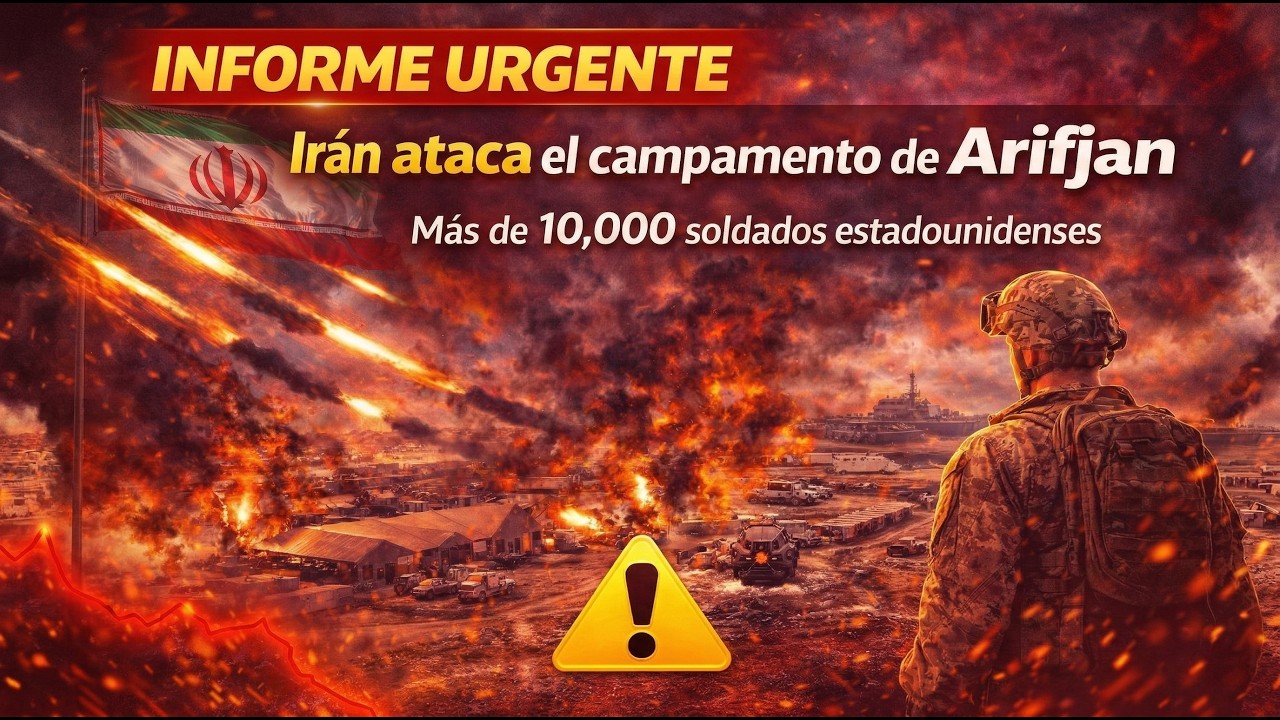ÚLTIMA HORA: Irán ataca Arifjan con 10.000 soldados de EE.UU. dentro