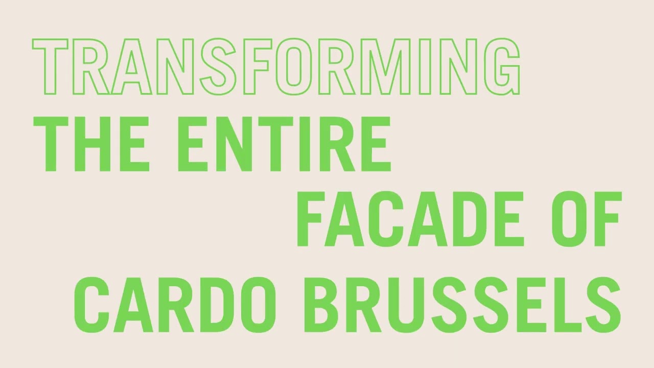 Cardo Brussels - Magritte Facade Timelapse