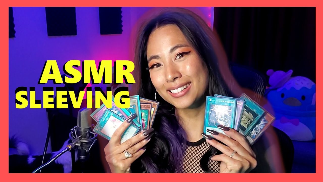 ASMR | Sleeving my Yu-Gi-Oh cards!