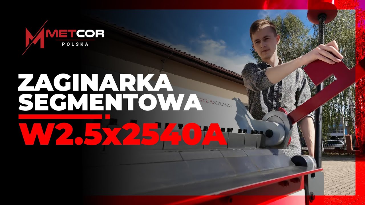Zaginarka segmentowa Metcor W2,5x2540A | Gięcie blachy 2mm | Test naszego klienta | Bending machine